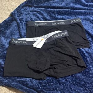 Separatec Black Boxer Trunk 3” Briefs Premium Comfort